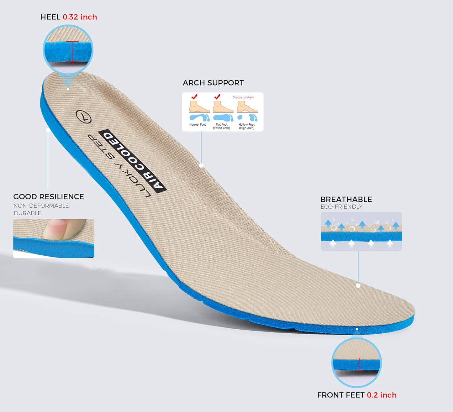 LUCKY STEP Women's Air Cushion Running Shoes Lightweight Breathable Walking Running Athletic Sport Fashion Sneakers