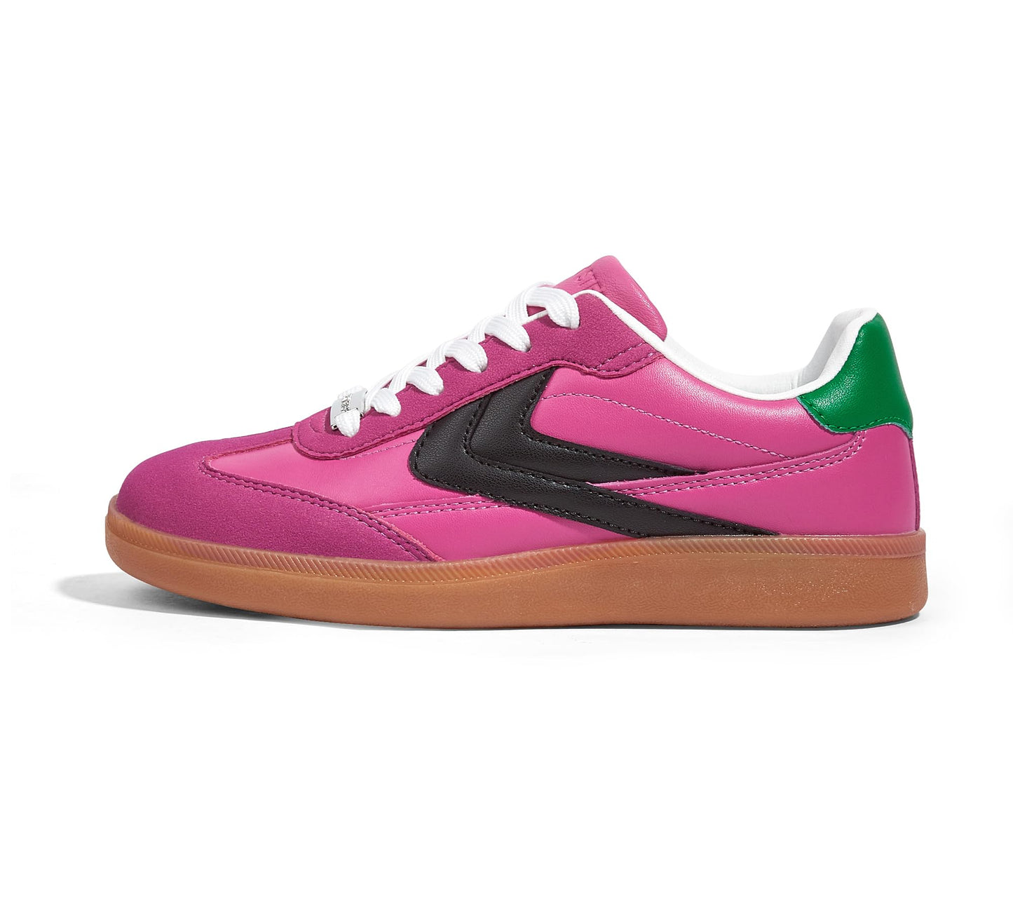 LUCKY STEP Women Retro Sneakers Fashion Classic Gum Sole Tennis Skate Shoes Casual Trendy Walking Trainer Anti Slip Flat Low-Top Footwear