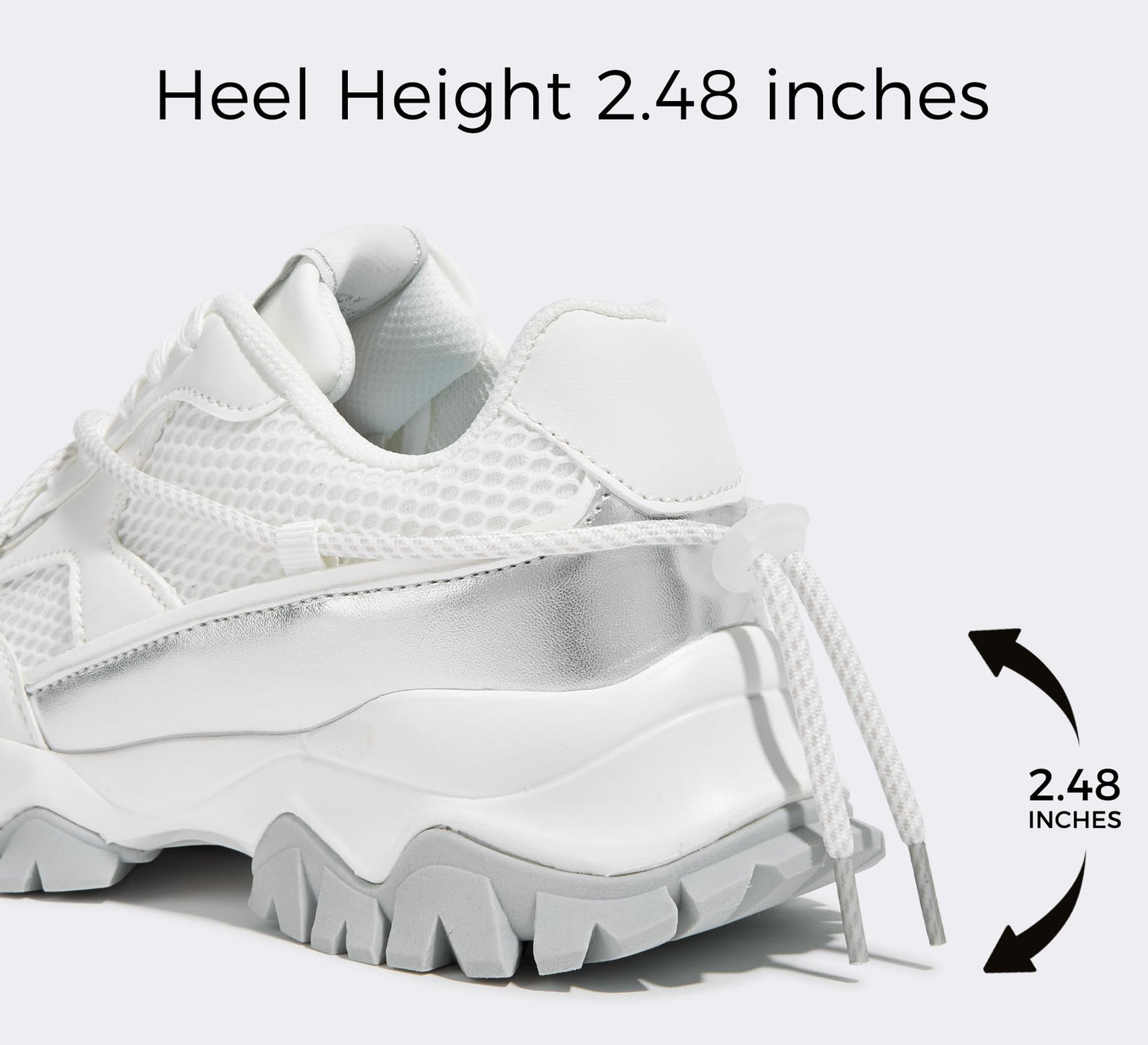 LUCKY STEP Women's Platform Colorful Fashion Sneakers Tennis Retro Colorblock Adjustable Lace Lifestyle Stylish Cute Chunky Dad Casual Walking Shoes