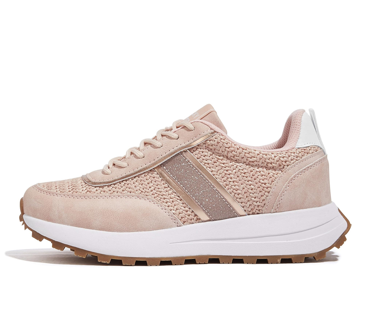 LUCKY STEP Women Platform Walking Shoe Fashion Retro Classic Casual Trainers Braided Rhinestone Sneakers Tennis Running Walking Shoes