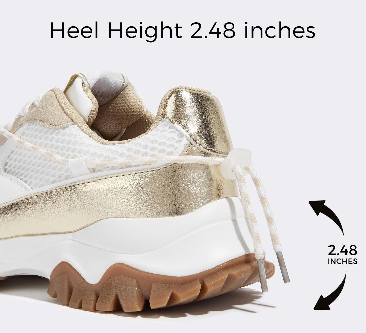 LUCKY STEP Women's Platform Colorful Fashion Sneakers Tennis Retro Colorblock Adjustable Lace Lifestyle Stylish Cute Chunky Dad Casual Walking Shoes