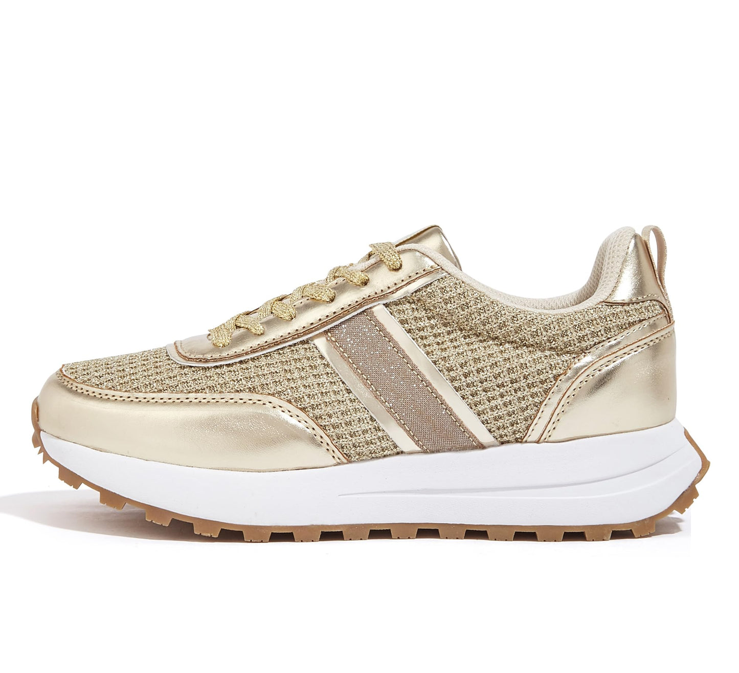 LUCKY STEP Women Platform Walking Shoe Fashion Retro Classic Casual Trainers Braided Rhinestone Sneakers Tennis Running Walking Shoes