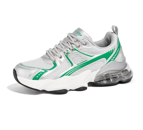 LUCKY STEP Women's Air Cushion Running Shoes Athletic Tennis Sneakers Lightweight Sports Mesh Gym Jogging Workout Walking Shoes