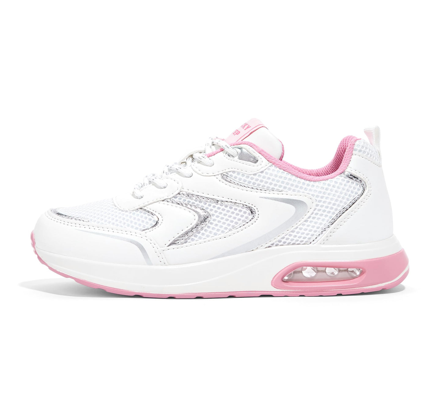 LUCKY STEP Women's Air Cushion Sneakers Rhinestone Fashion Running Gym Jogging Casual Sparkly Arch Support Walking Shoes