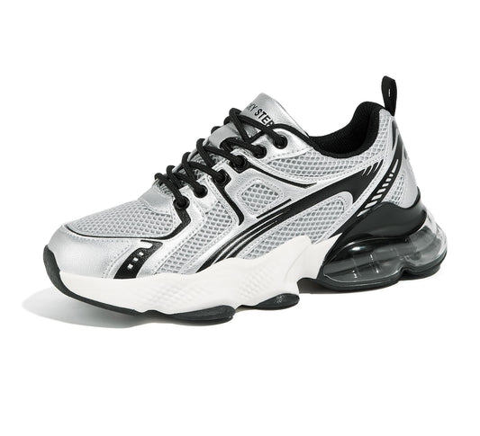 LUCKY STEP Women's Air Cushion Running Shoes Athletic Tennis Sneakers Lightweight Sports Mesh Gym Jogging Workout Walking Shoes