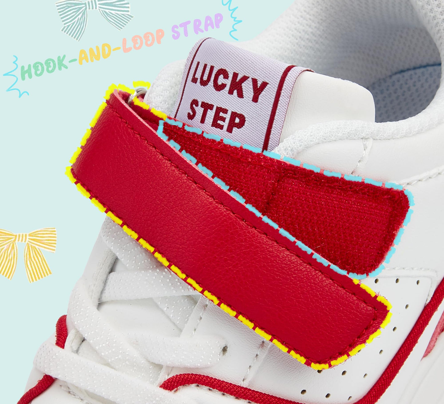 LUCKY STEP Kid's Slip On Sneaker Comfort Casual Running Tennis School Low Top Sneaker Strap Athletic Walking Shoes for Children/Boys/Girls